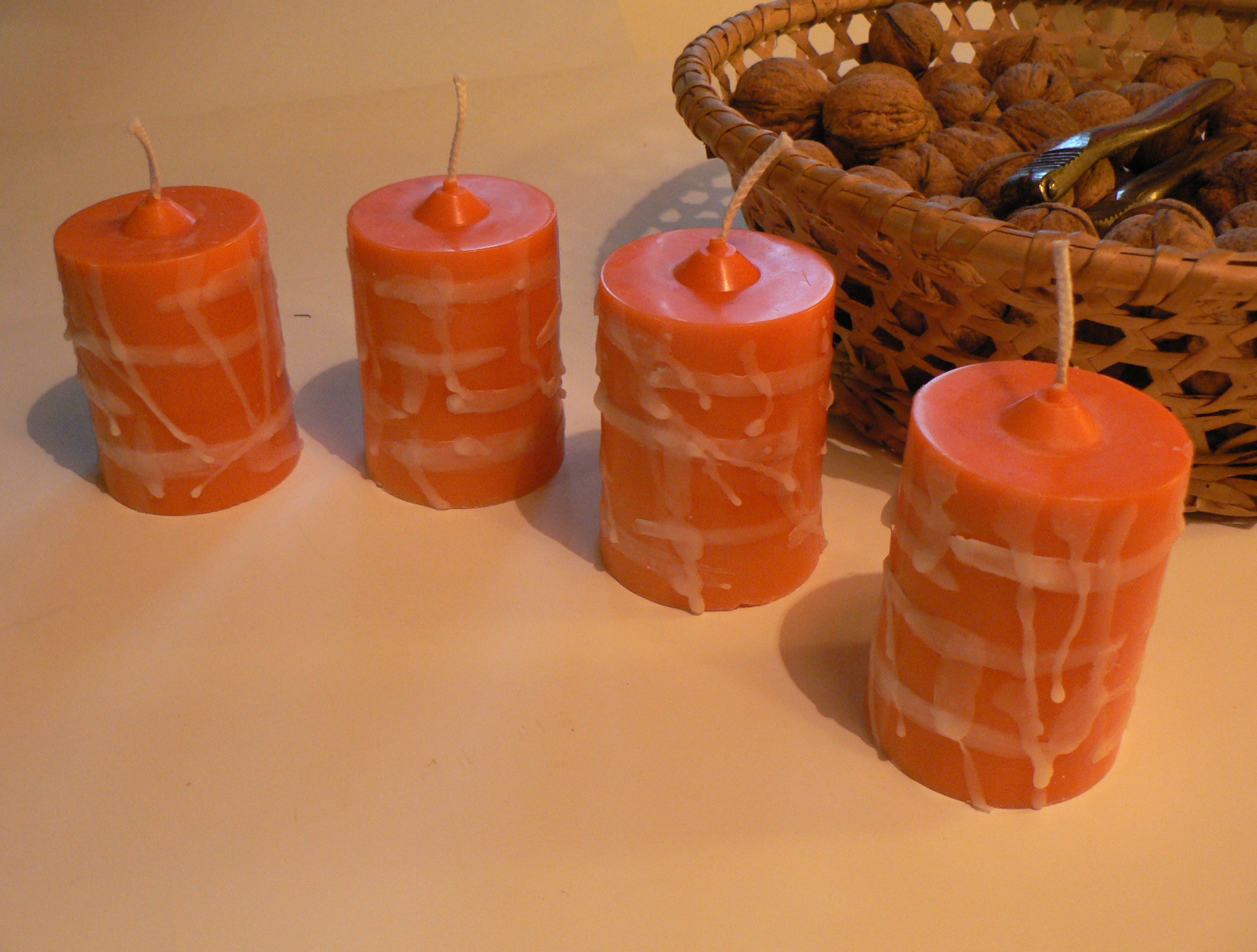Orange Kerzen VERKAUFT
